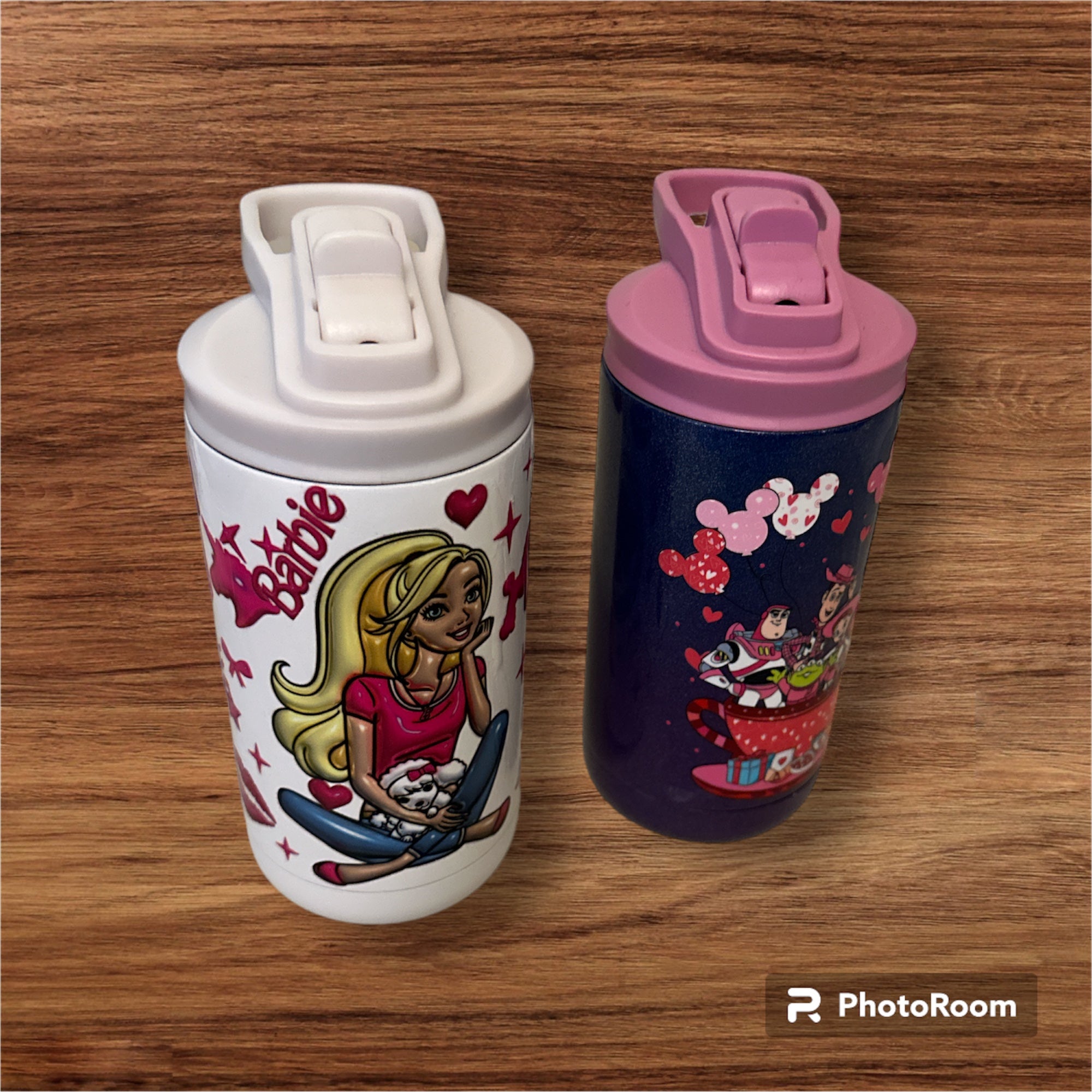 Barbie & Disney Character Tumbler Set