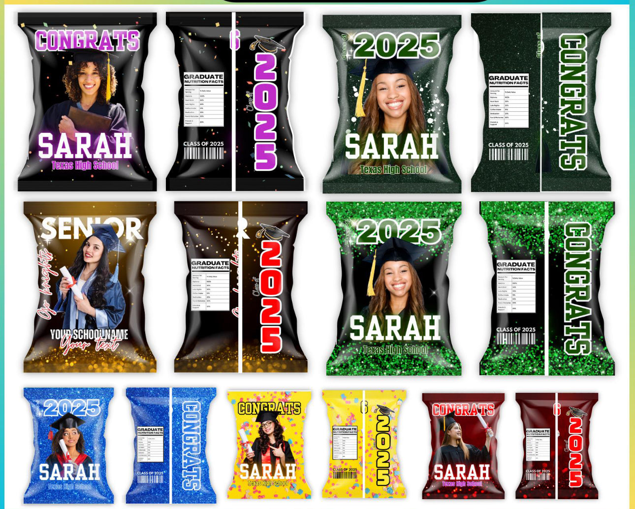 Custom Candyland Birthday Goodie Bags