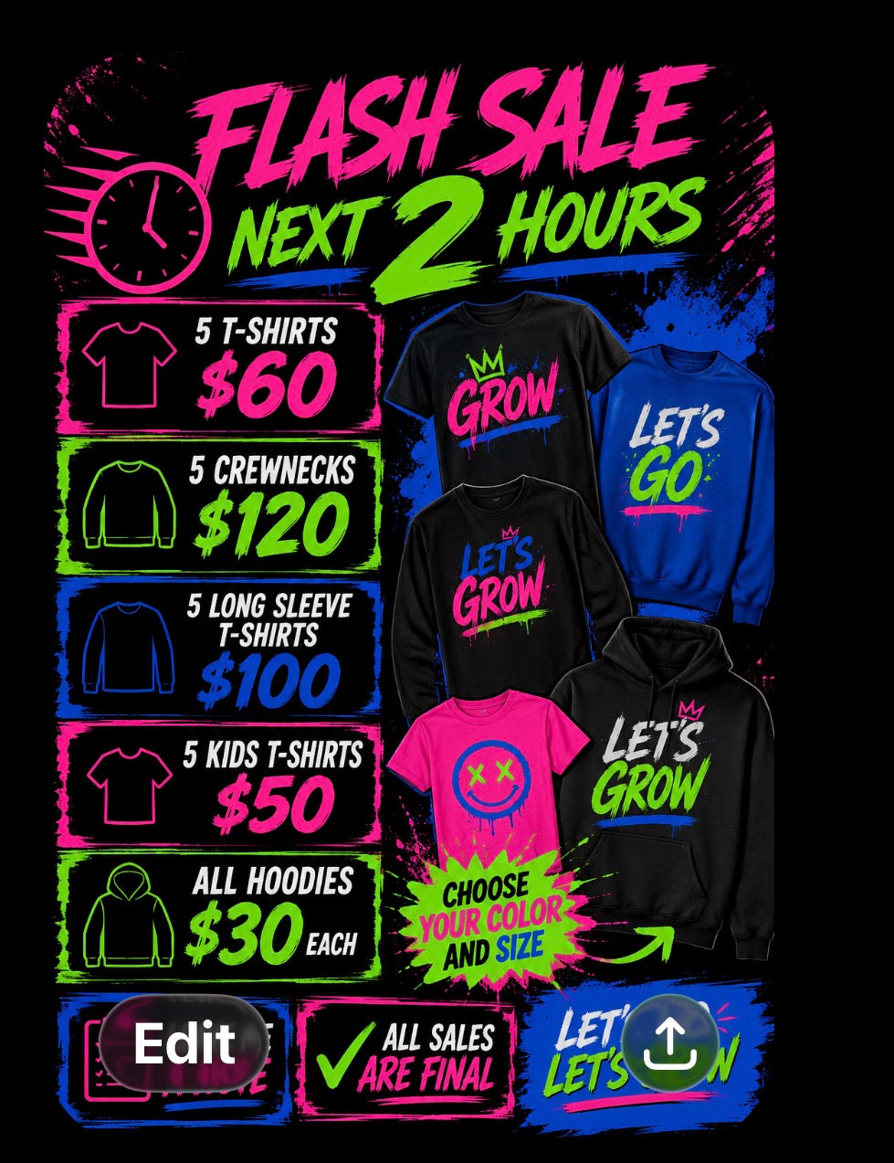 Flash sale