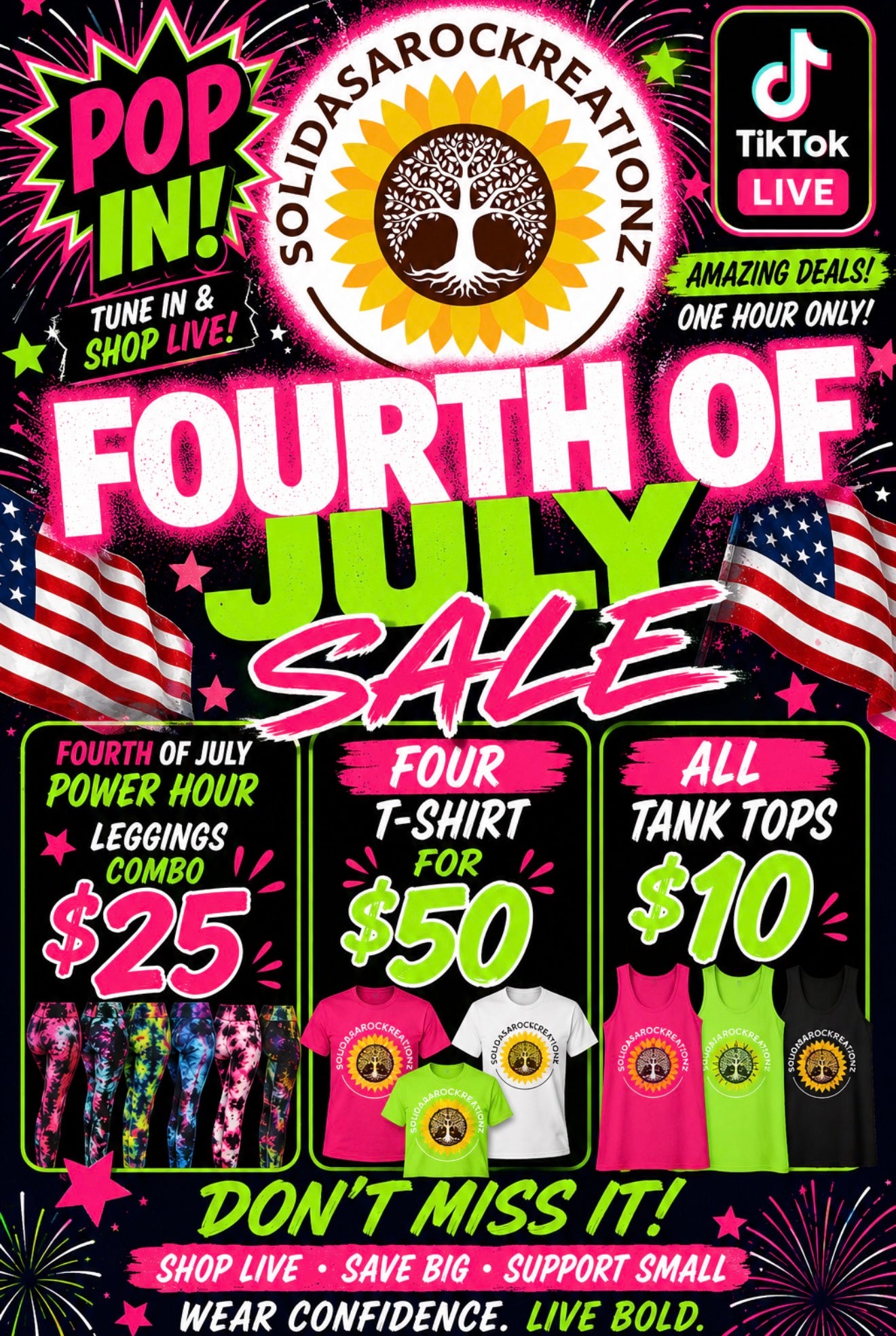 Fourth of July TikTok Live Blowout Sale