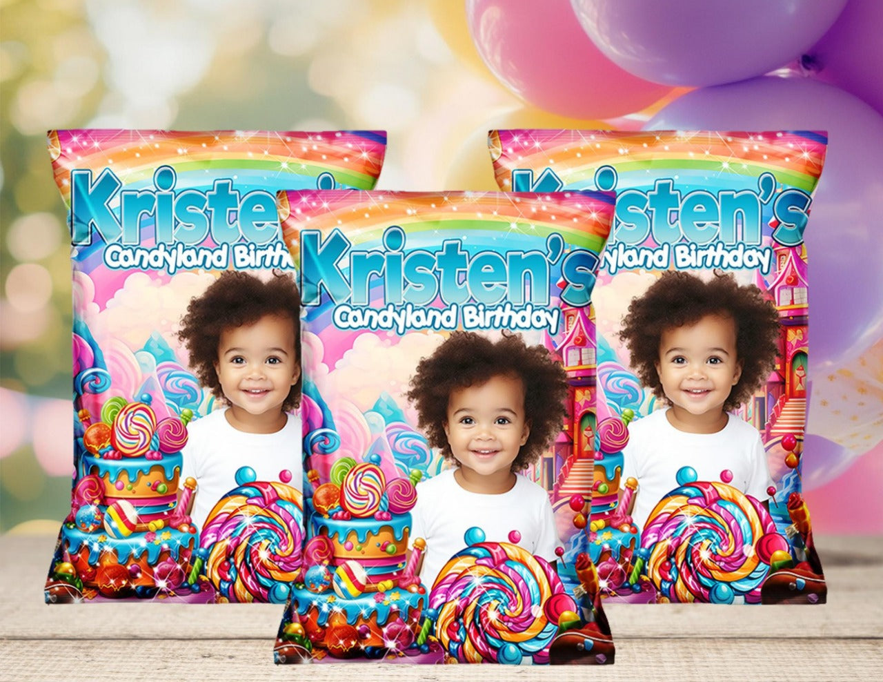 Custom Candyland Birthday Goodie Bags