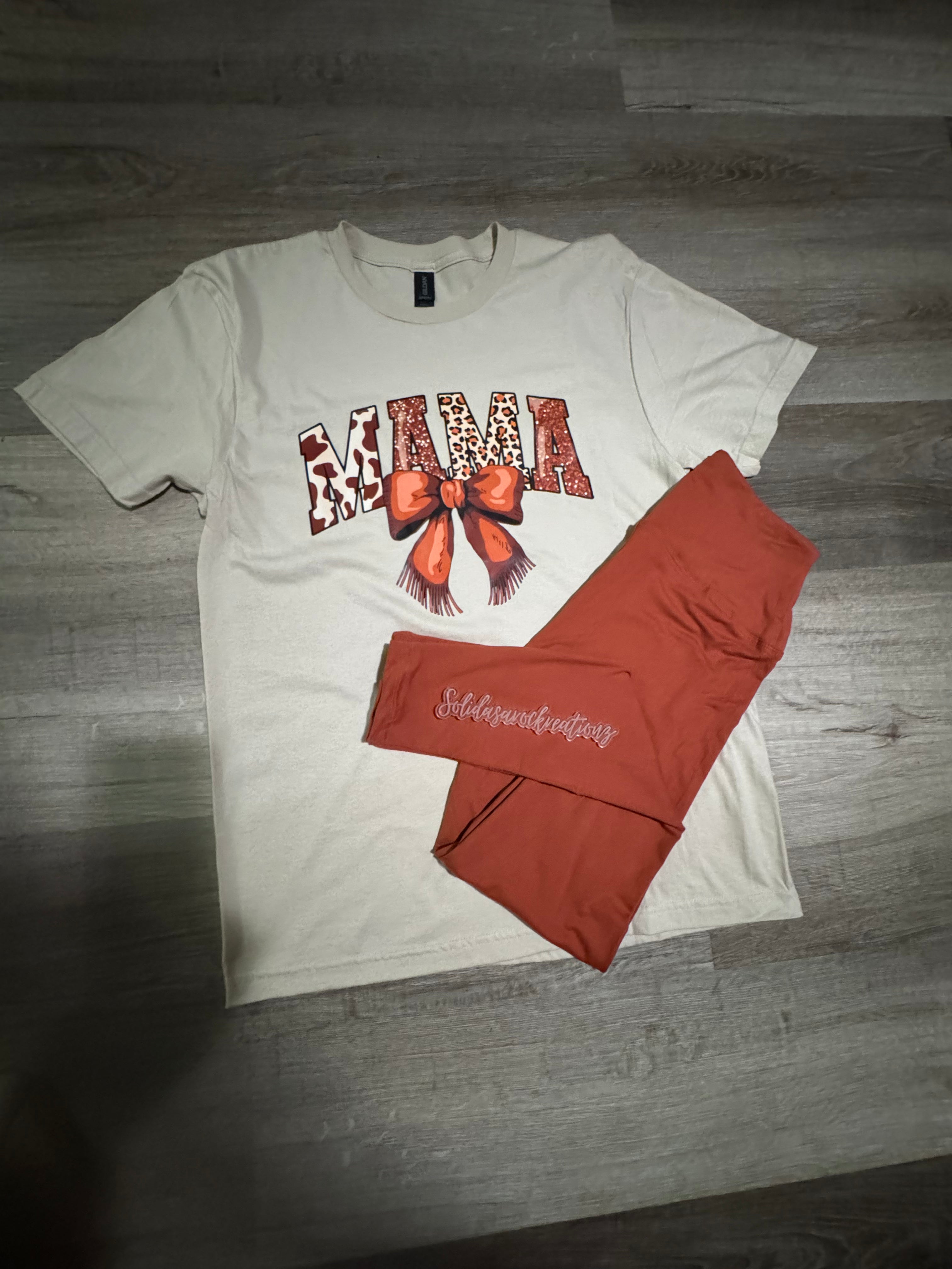 SOLID AS A ROCK LEGGINGS COMBO SET/Tshirt