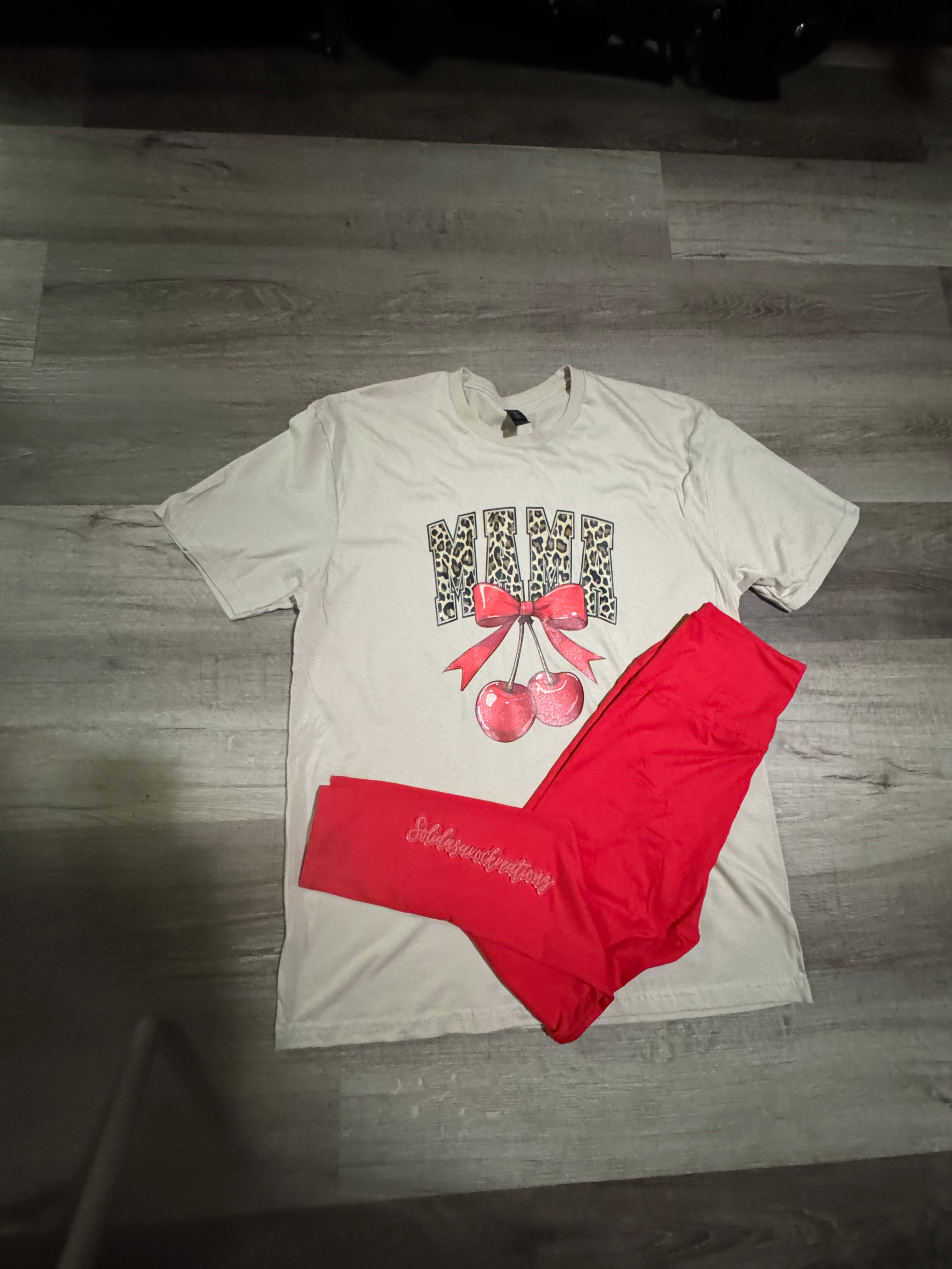 SOLID AS A ROCK LEGGINGS COMBO SET/Tshirt