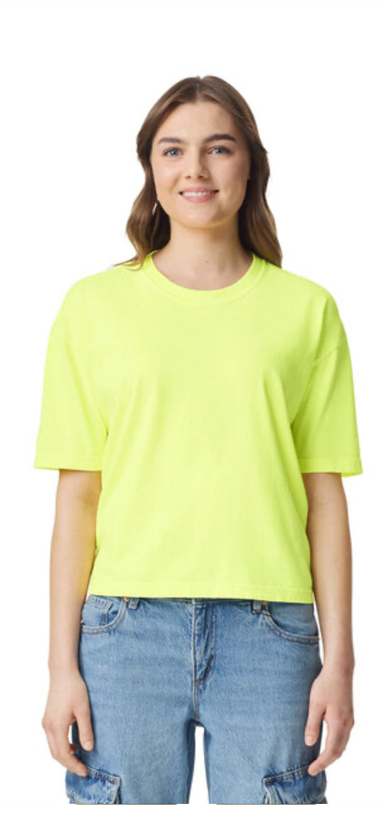 Comfort colors crop topped