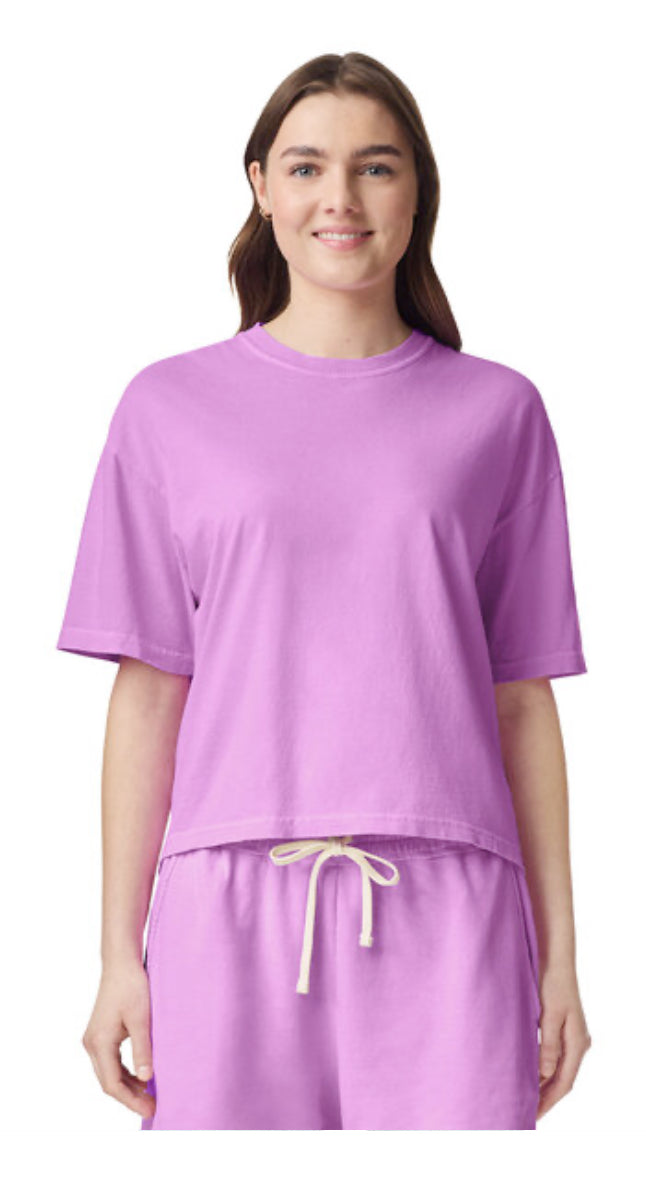 Comfort colors crop topped