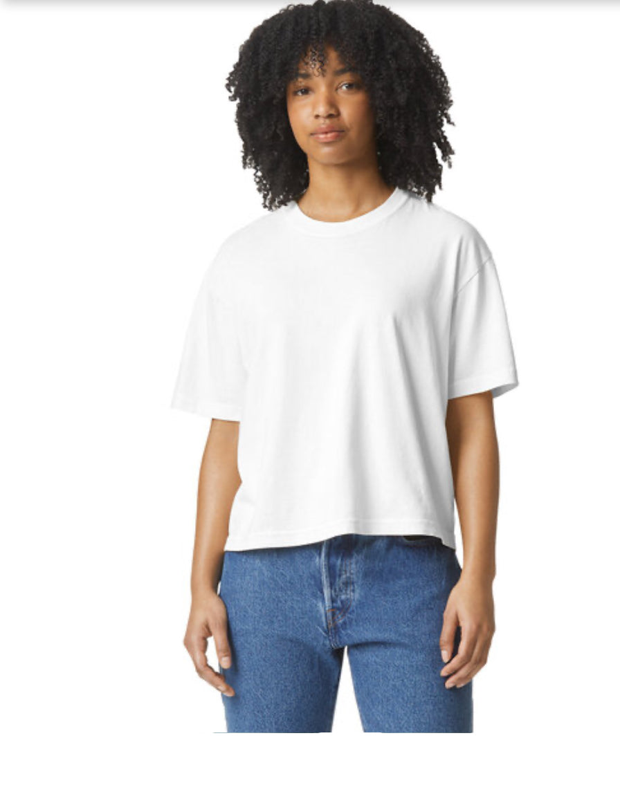 Comfort colors crop topped
