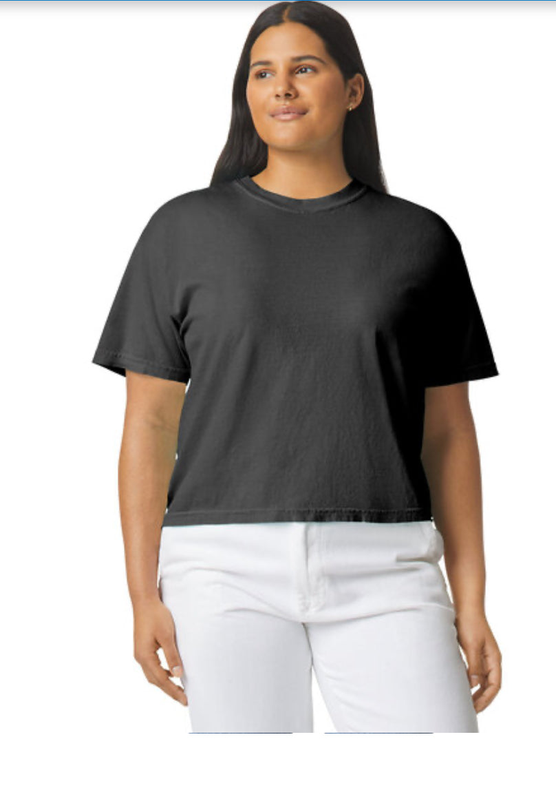 Comfort colors crop topped
